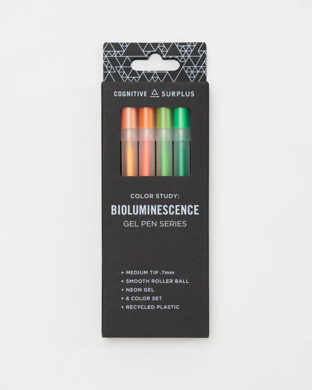 Bioluminescence Neon Gel Pen Pack