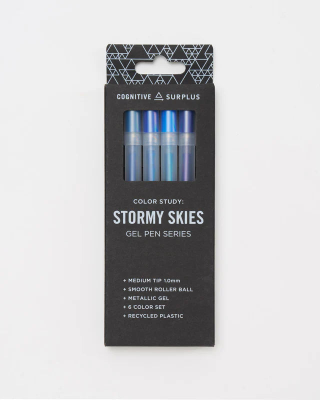 Stormy Skies Metallic Gel Pen Pack