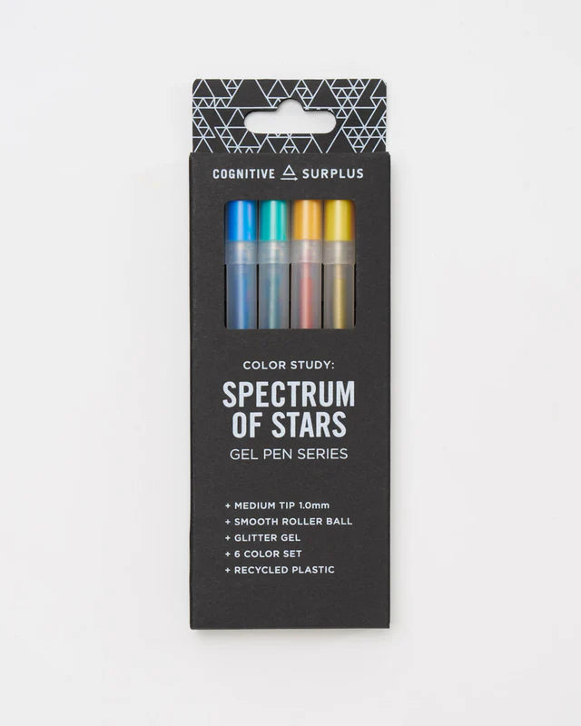Spectrum of Stars Glitter Gel Pen Pack