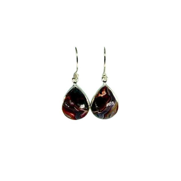 Crazy Lace Agate Earrings
