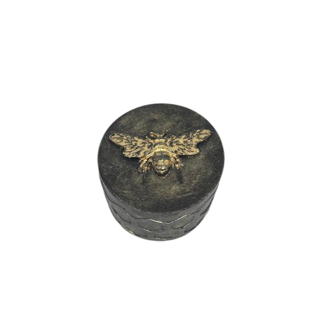 Gold Leaf Bee Jar