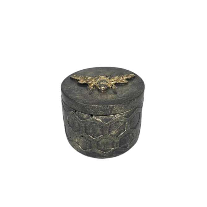 Gold Leaf Bee Jar