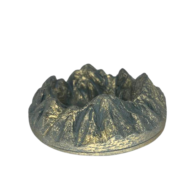 Gold Metallic Wax Mountain Tray