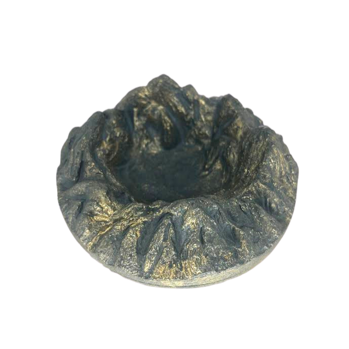 Gold Metallic Wax Mountain Tray