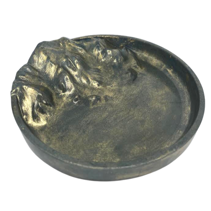 Gold Metallic Wax Landslide Tray