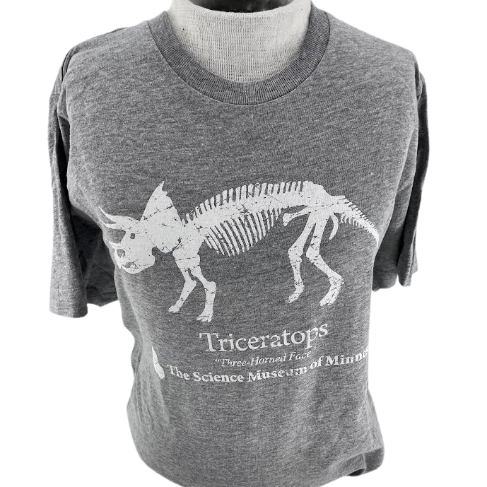 White Triceratops T-Shirt (Youth)