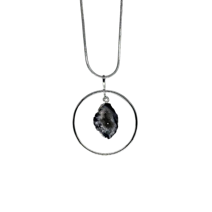 Geode Ring Necklace