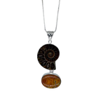 Ammonite and Agate Necklace