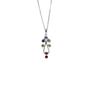 Rainbow Tree Gemstone Necklace