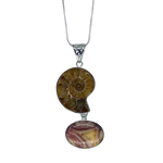 Ammonite and Agate Necklace