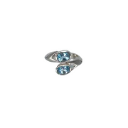 Blue Topaz Adjustable Ring