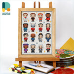 Famous Starship Heroes Counted Cross Stitch Kit