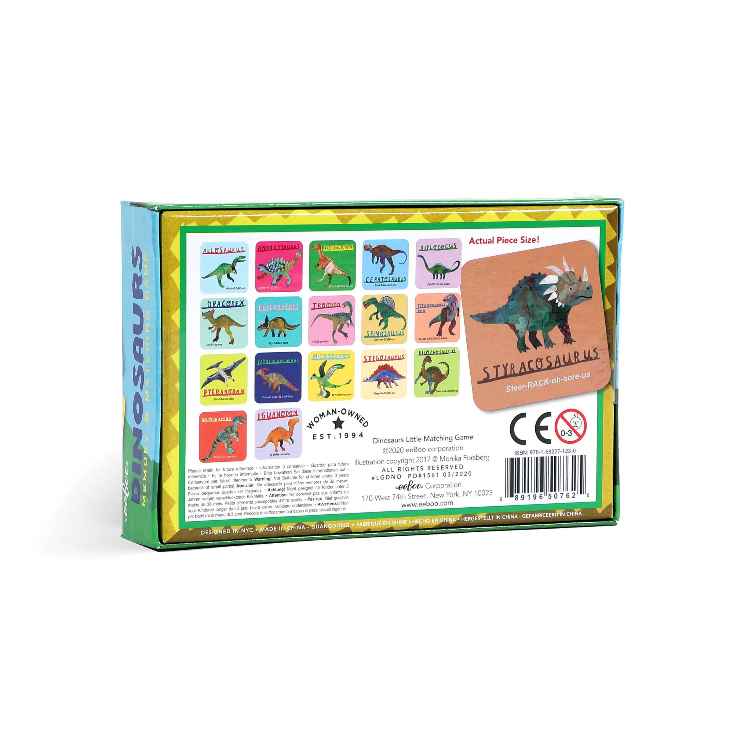 Dinosaurs Little Memory & Matching Game