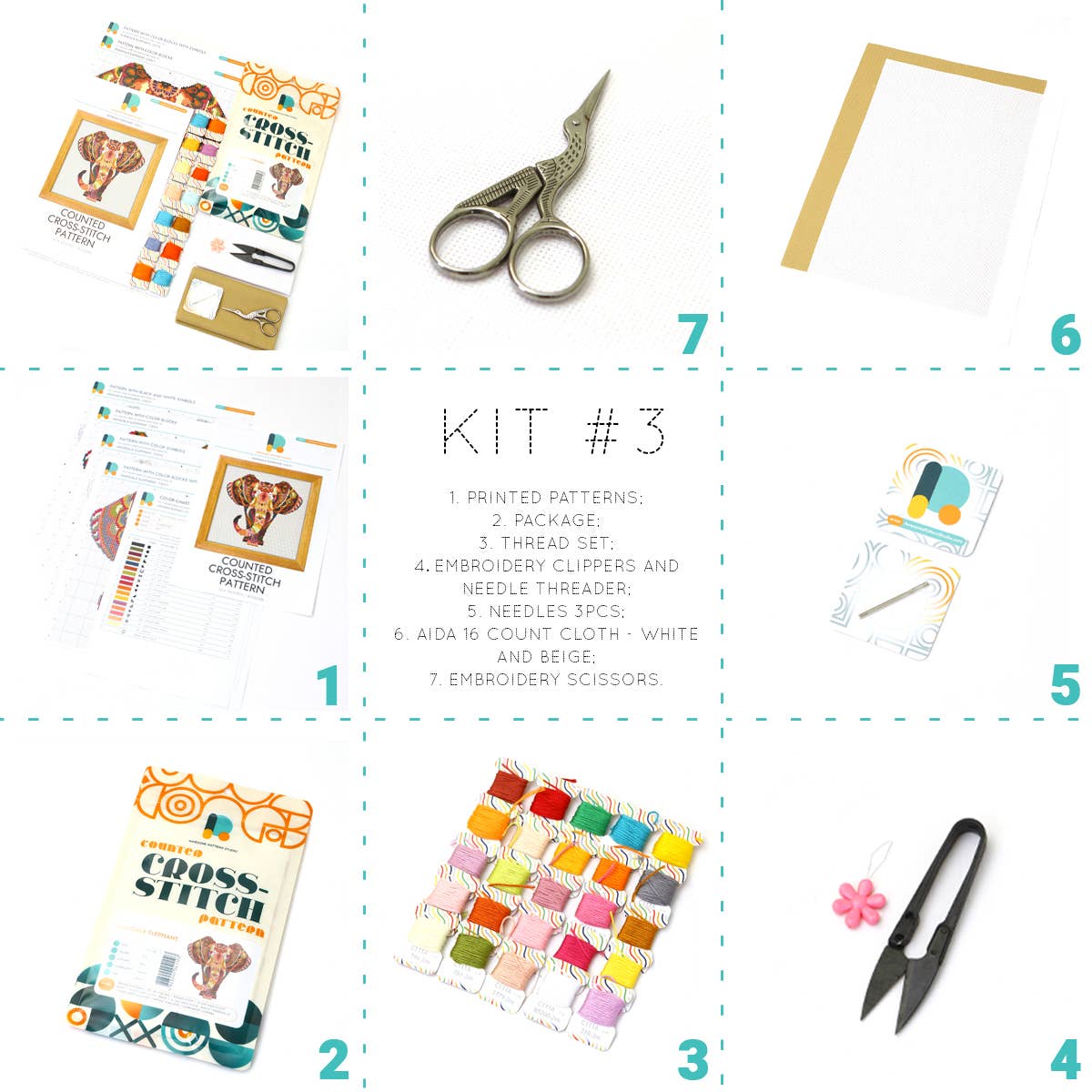 Space Skater Counted Cross Stitch Kit