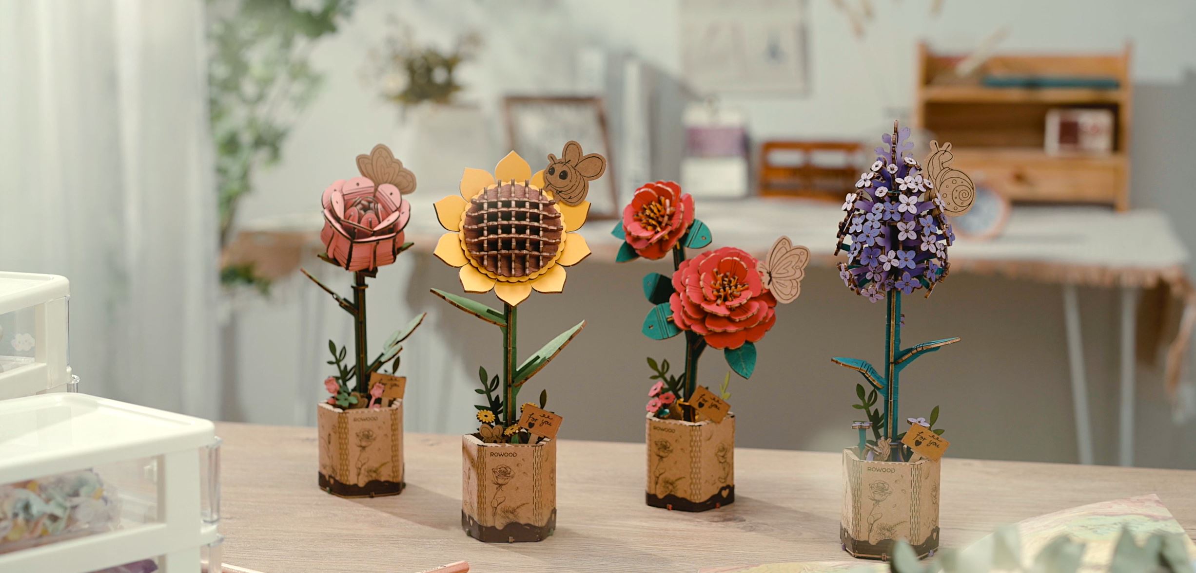 Bouquet of Flowers Wooden Puzzle