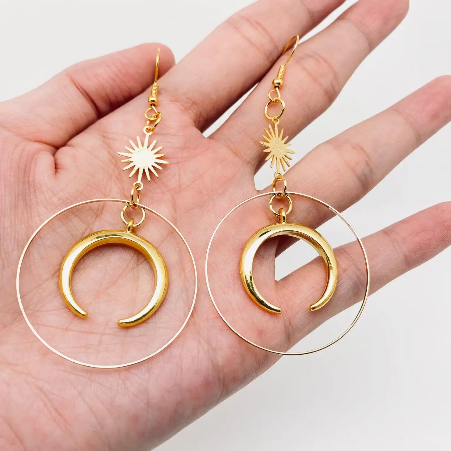 Moon & Star Earrings