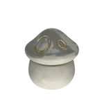 Gold Metallic Wax Mushroom Jar