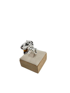 Amber T-Rex Skull Ring $60.00