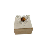 Amber Luna Moth Ring $50.00