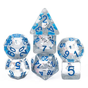 White Fox Resin Dice