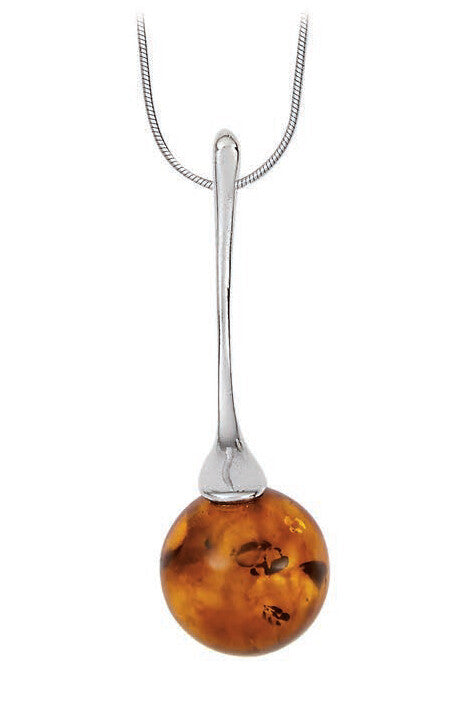 Amber Sphere Necklace