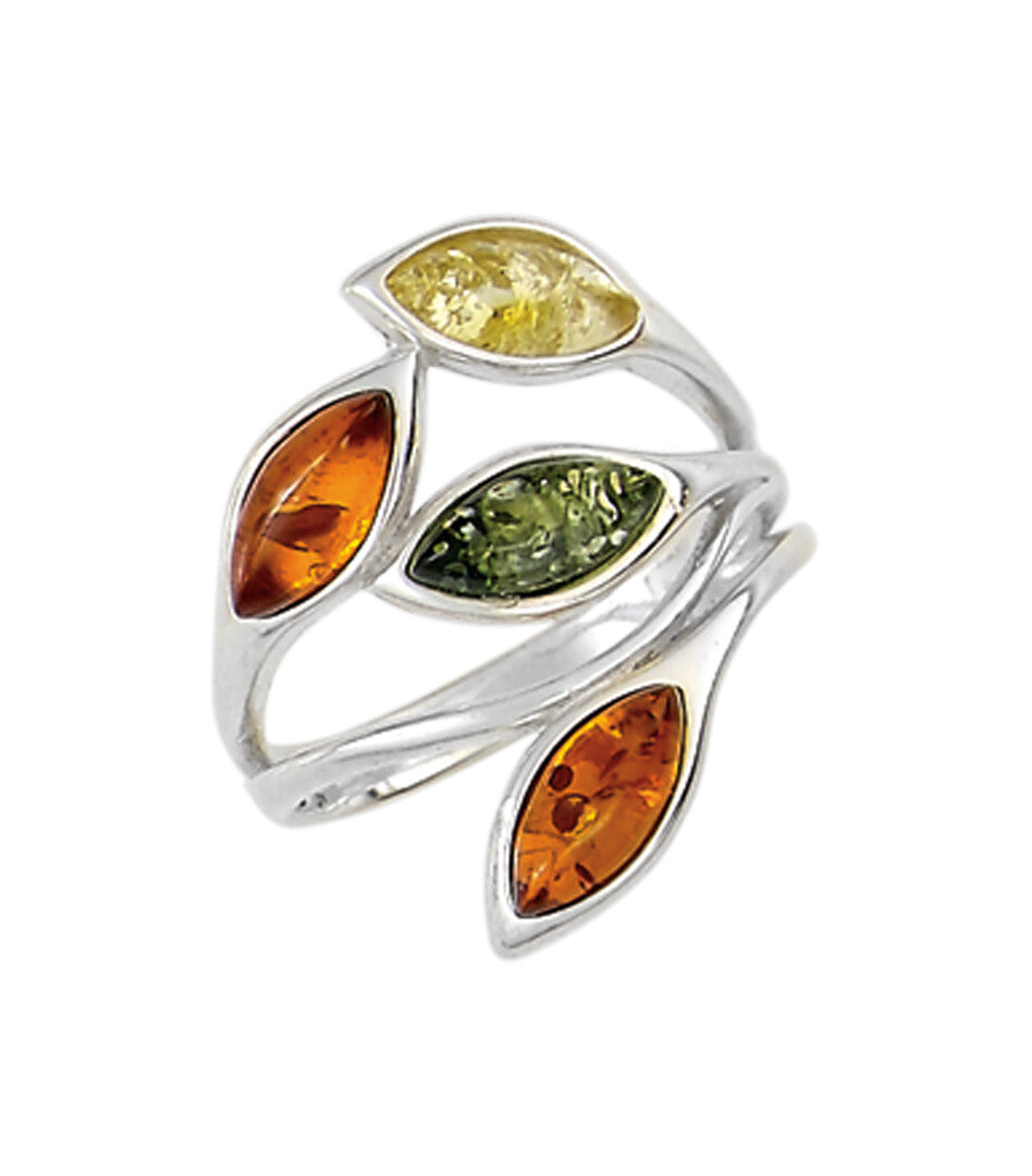 Multicolor Marquise Amber Ring