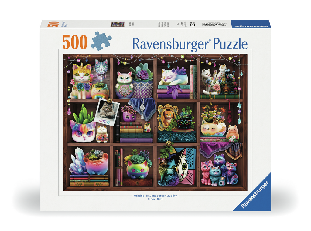 Cubby Cats & Succulents 500 Piece Puzzle