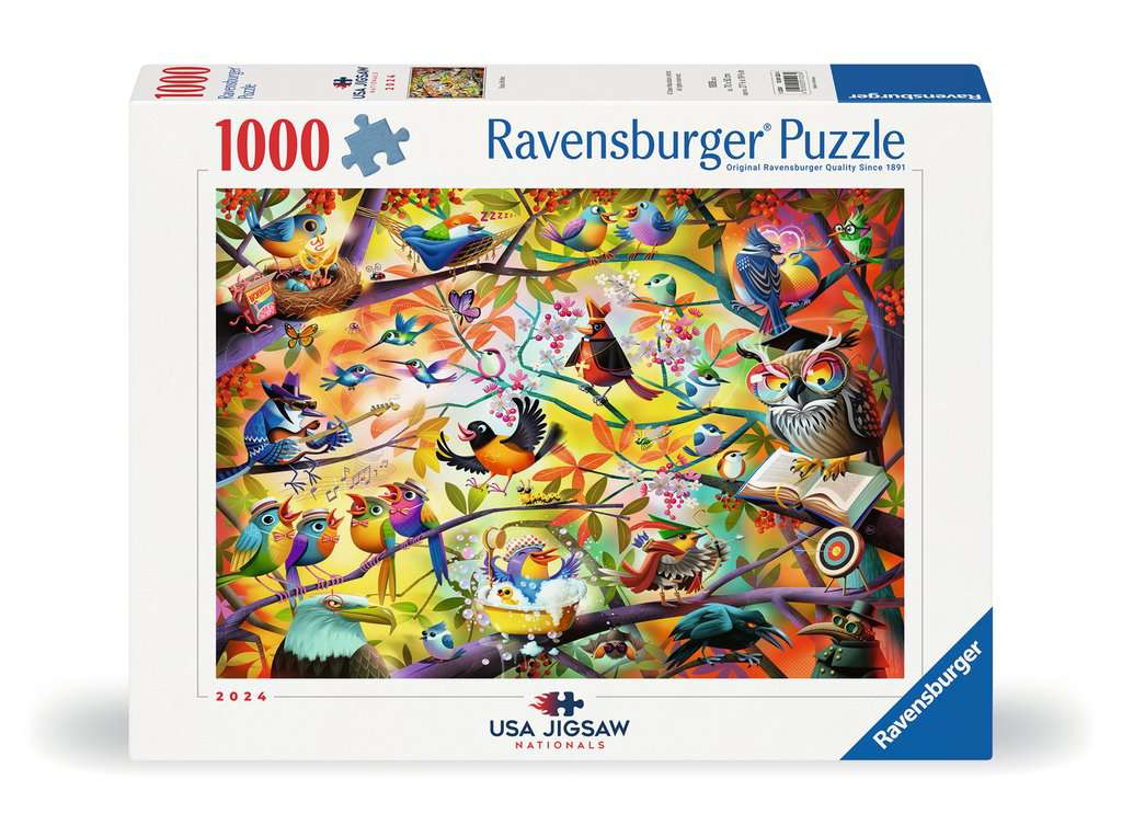 Busy Birdies 1000 Piece Puzzle