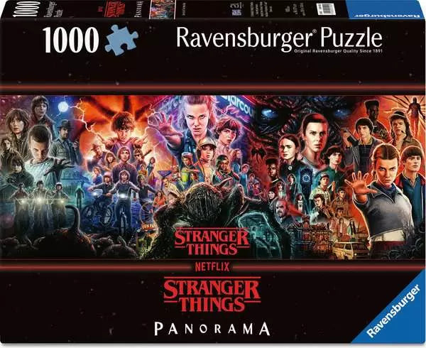 Stranger Things 1000 Piece Panoramic Puzzle