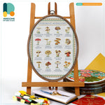 Poisonous Mushrooms Counted Cross Stitch Kit