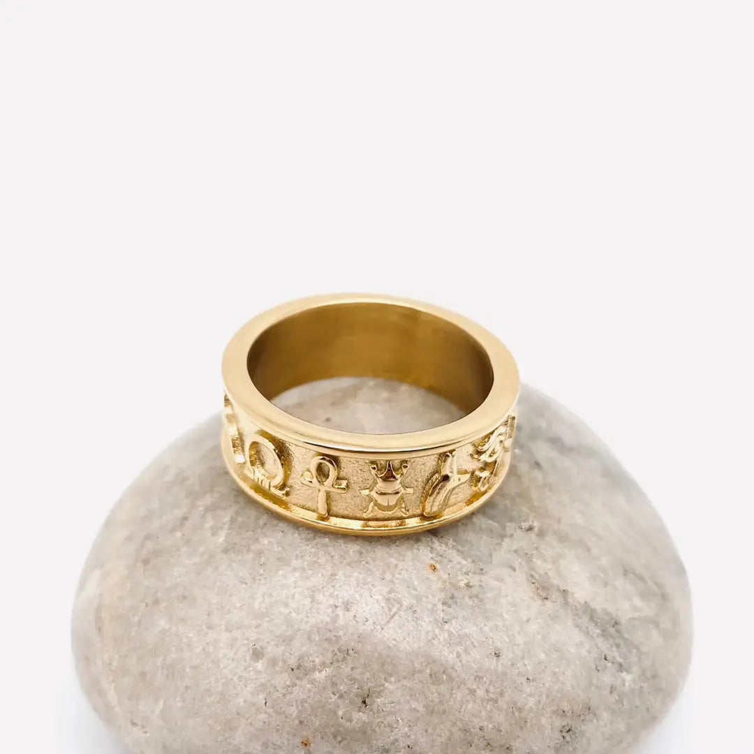 Egyptian Hieroglyphs Ring