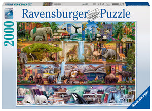 Wild Kingdom Shelves 2000 Piece Puzzle