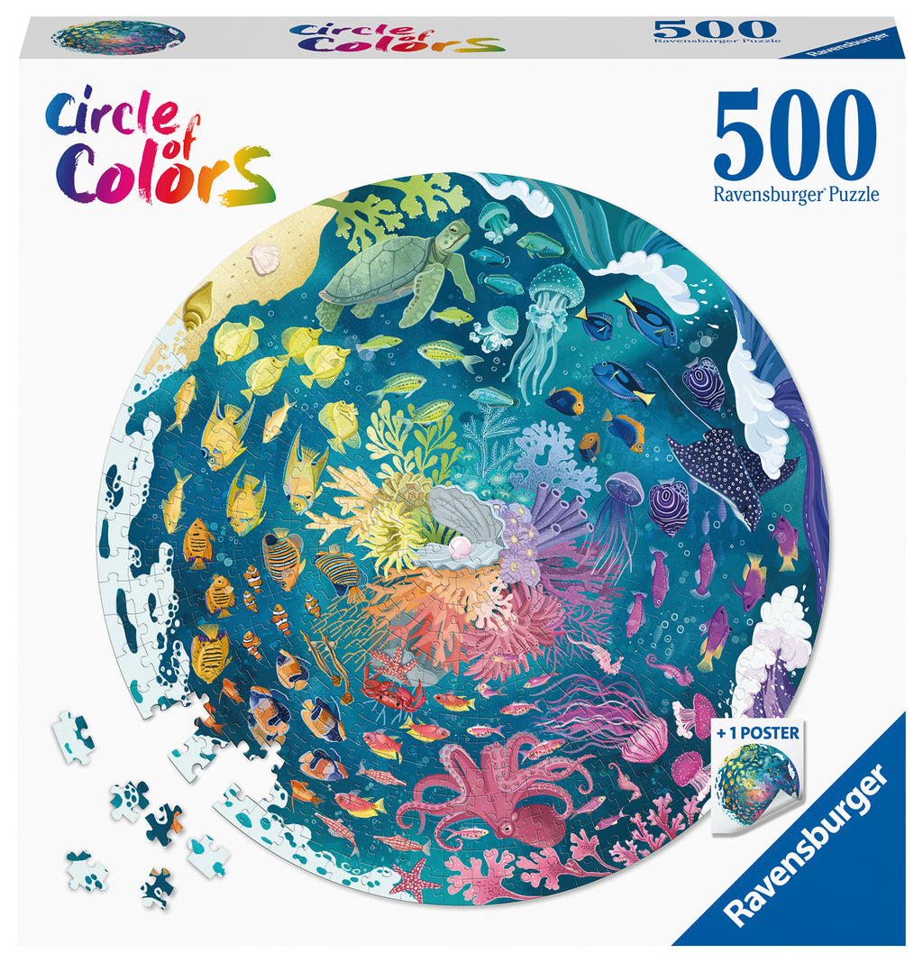 Ocean 500 Piece Round Puzzle