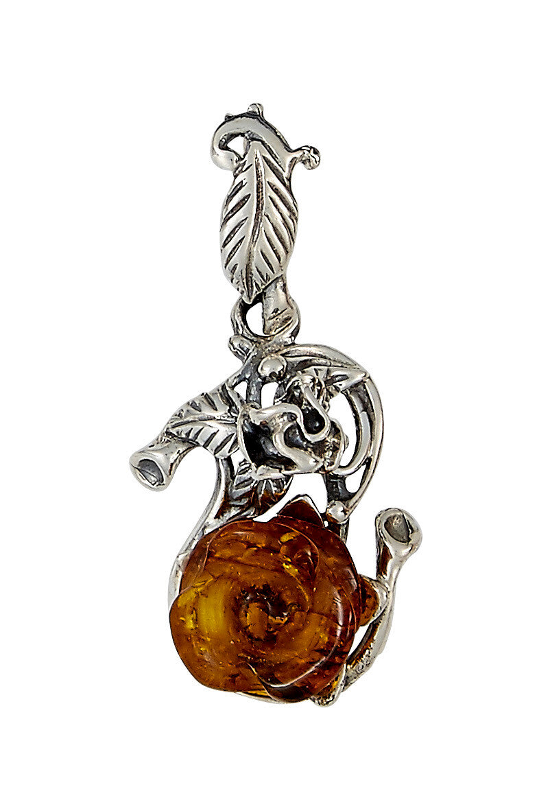 Rose Amber Necklace