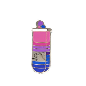 Bisexual Dopamine Enamel Pin