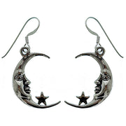 Moon and Star Earrings