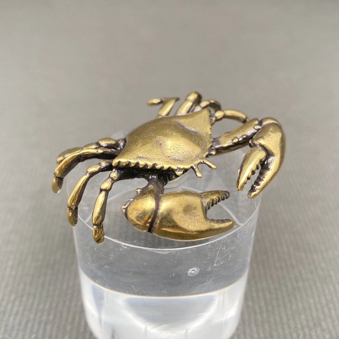 Brass Crab Figurine