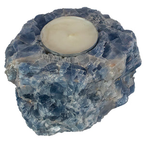 Blue Calcite Candle Holder $35.00