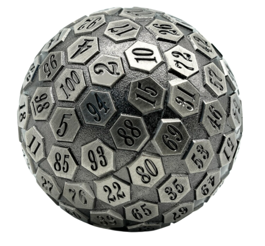 D100 Metal Dice
