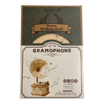 3D Laser Cut Wooden Puzzle: Gramophone