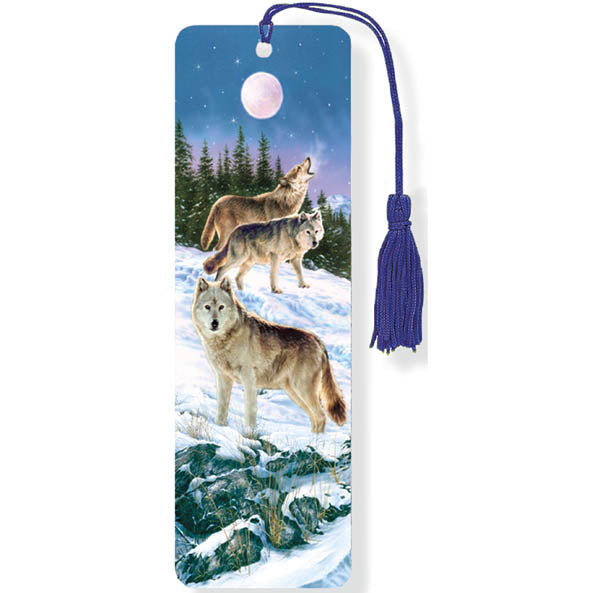 Wolves 3D Bookmark