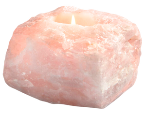 Rose Quartz Candle Holder $25.00