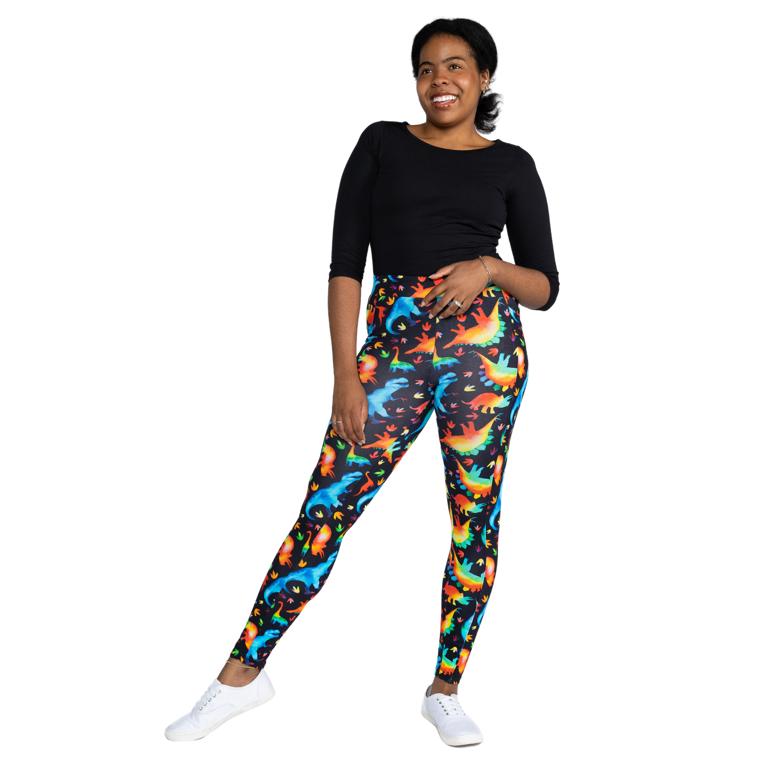 Rainbowsaurus Adult Leggings