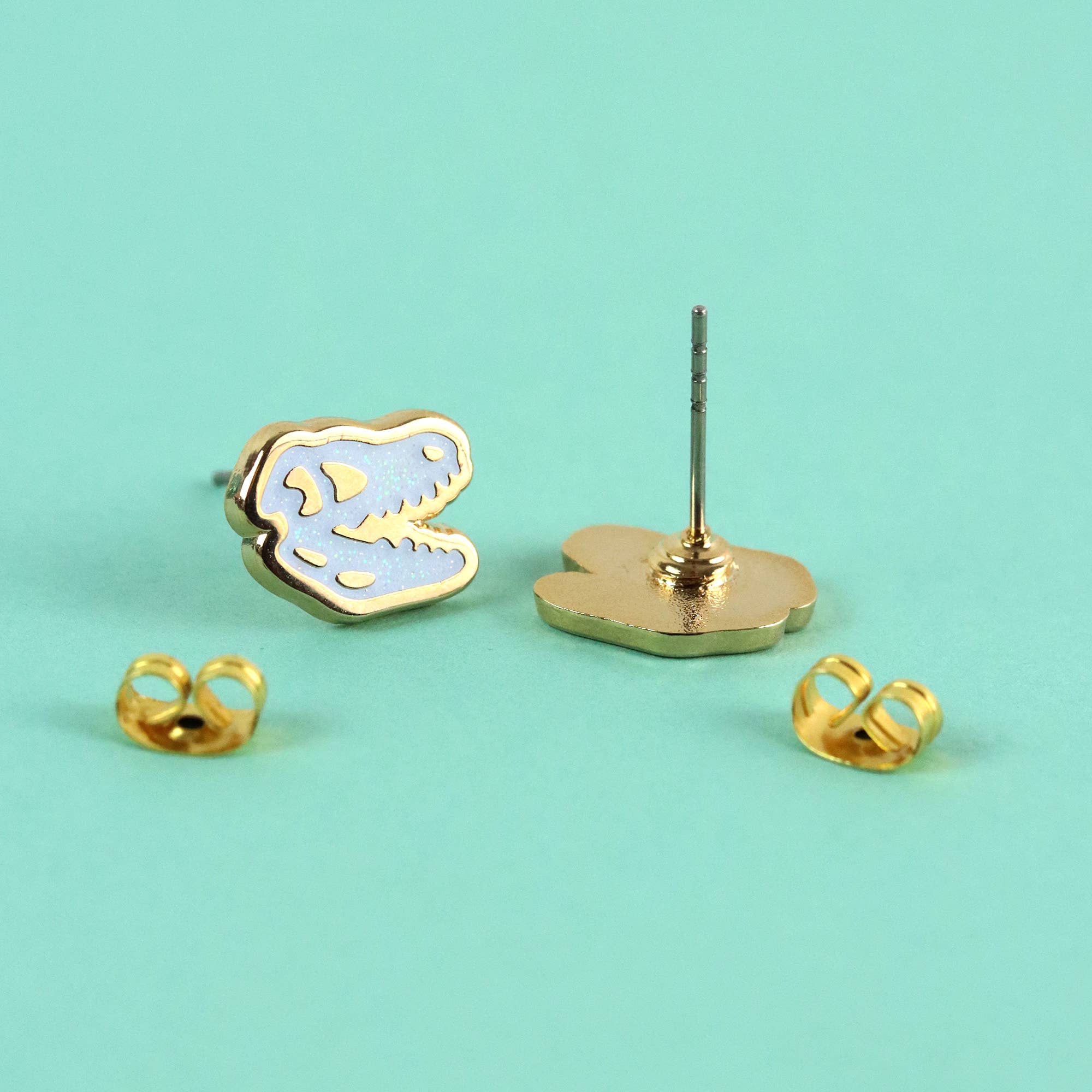 T-rex Skull Earrings