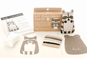 Raccoon Embroidery Kit