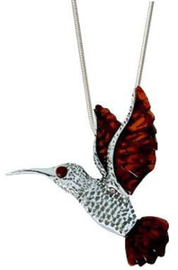 Hummingbird Amber Necklace