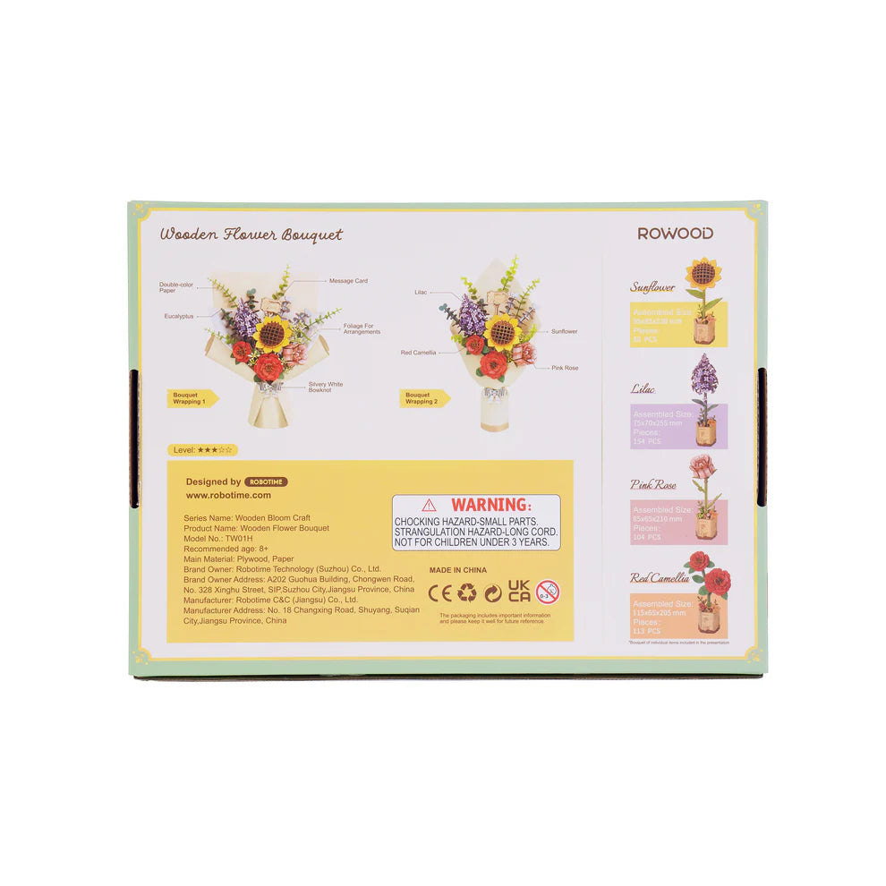 Bouquet of Flowers Wooden Puzzle