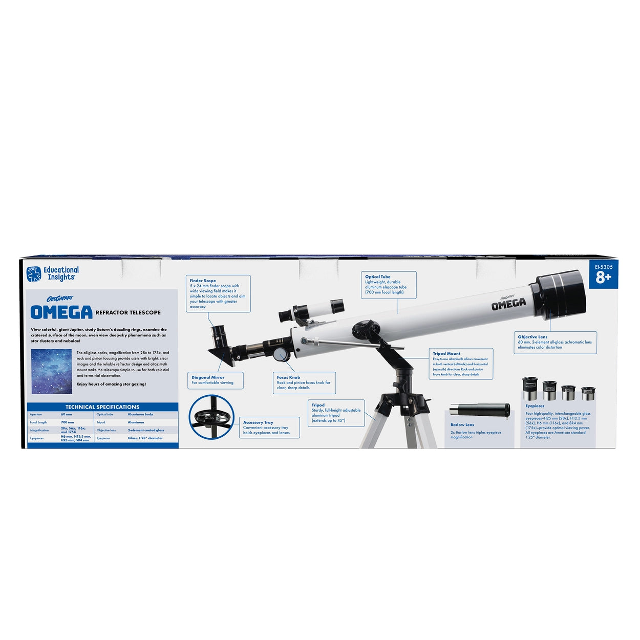Omega Refractor Telescope