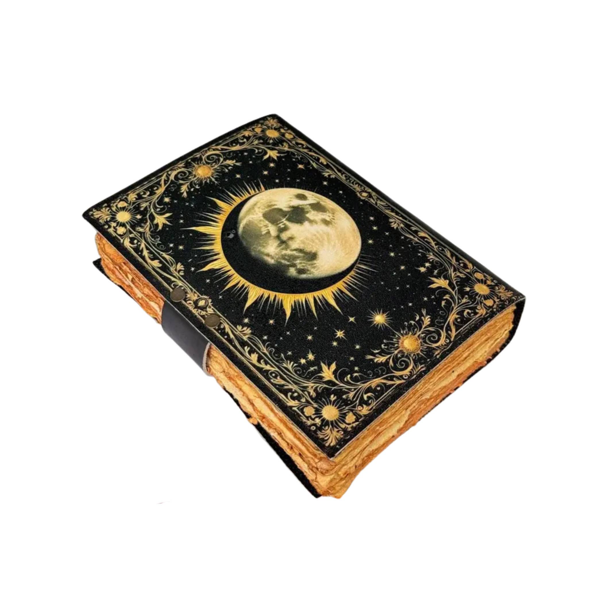 Solar Eclipse Leather Journal