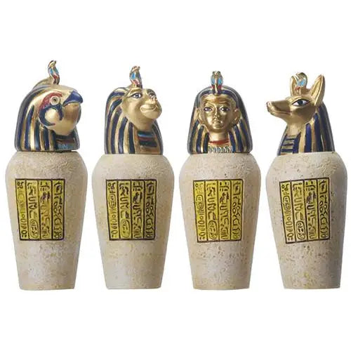 Egyptian Canopic Jar Set